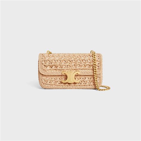 celine triomphe raffia|Celine triomphe wallet.